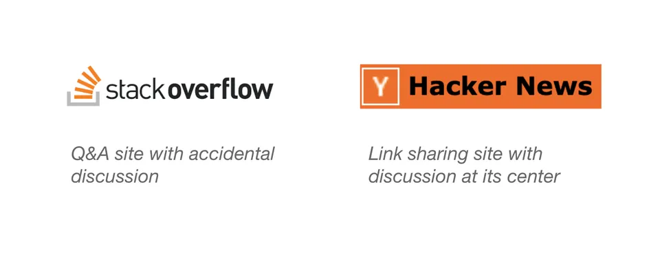 Stack Overflow and Hacker News logos
